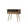 Hanah Home Vita 5206 Cómoda Nogal y Negro